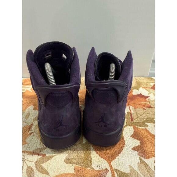 Nike Air Jordan Retro 6 "Purple Dynasty"  Women's Shoes Size 8.5 GS 7Y - Picture 4 of 6